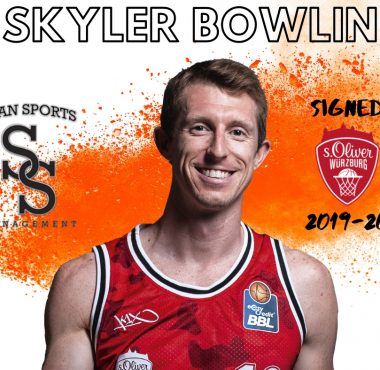 Skyler Bowlin re-signs with Wurzburg in Germany!