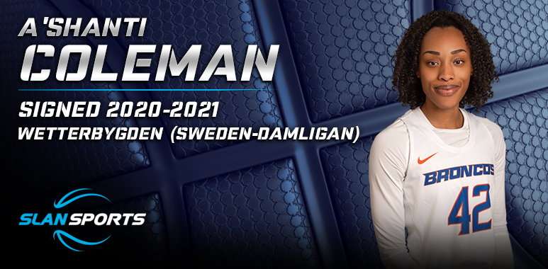 A’Shanti Coleman Signs in Sweden!